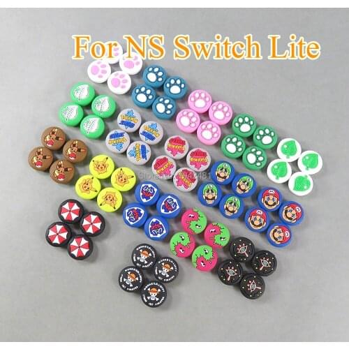 4PCS Analog Caps for JoyCon Silicone Joystick Thumb Stick Grip Cover Case For Nintendo Switch NS Lite Gamepad Controller