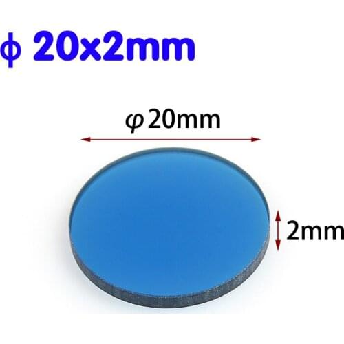 Color Rising Temperature Glass Diameter 20mm Colored Optical Glass Color Filter Rising Color Temperature Glass