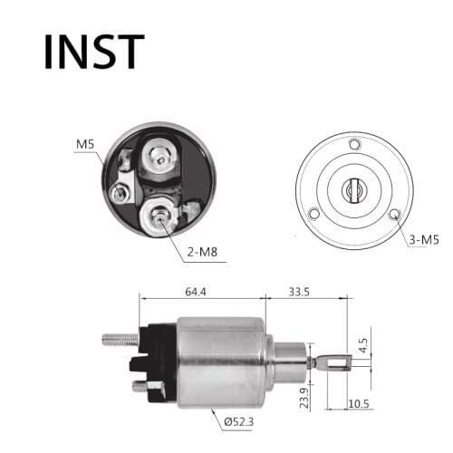 ELECTROMAGNETIC SWTICH SOLENOID FOR 12V 1.1KW F002G203914AR G20