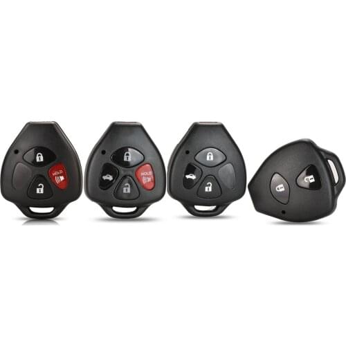 Kutery 10pcs 2/3/4 Buttons Car Remote key shell Fob For Toyota Camry Corolla Avalon Venza Reiz RAV4 Crown No Blade key Case