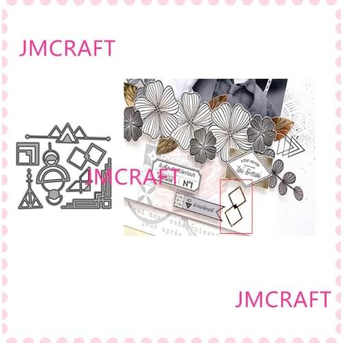 JMCRAFT 2021 Border Polygon Card Greeting Card Metal Cutting Dies DIY Scrapbook Handmade Paper Craft Metal Steel Template Dies