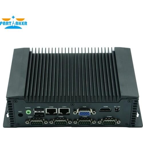 Partaker Q7 Industrial Mini PC Windows 10 Intel Atom N2600 With 6* COM COM3 COM6 Support RS485 Function