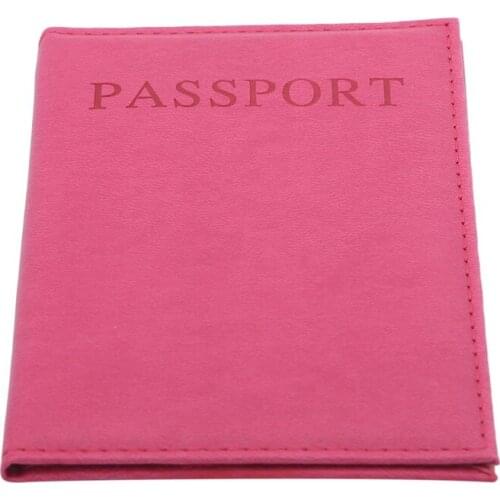 Fashion Women Pu Leather Cover For Passports Travel Wallet Ticket Holder Cover Unisex Passport Case Portable Bank Card Cover