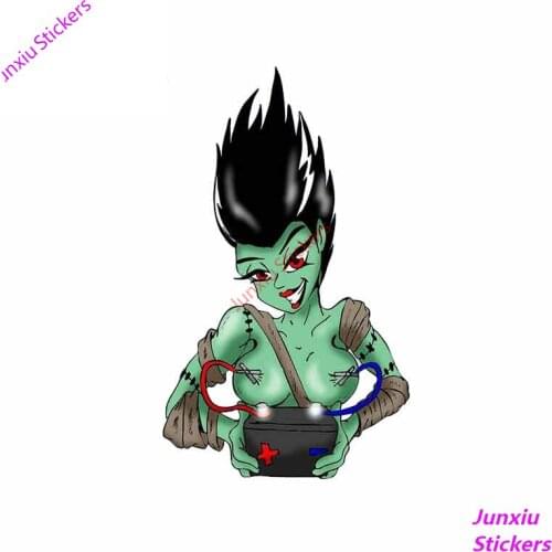 Bride of Frankenstein Charging 4 Inch Car Stickers and Decals Fashion Vinyl Material 3D Stickers Waterproof Decoration KK13*8cm