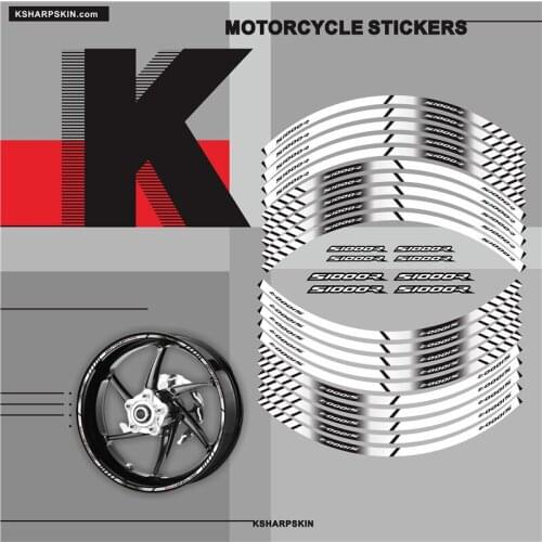 Motorcycle tyre Stickers inner wheel reflective decoration decal for BMW S1000R