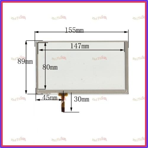 NEW 6.2inch HLD-TP-0867 4lines resistance touch screen panel 155mm*89mm TouchSensor FreeShipping 155*89