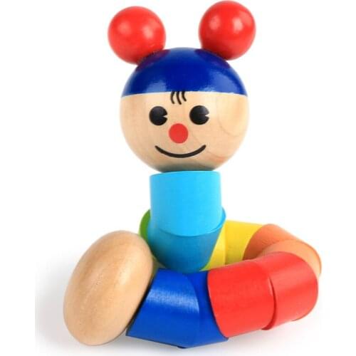 Montessori Educational Changeable Shape Worm Twist Puppet Caterpillar Kids Colorful Cognition Playmate Fun Educational Gift Toy