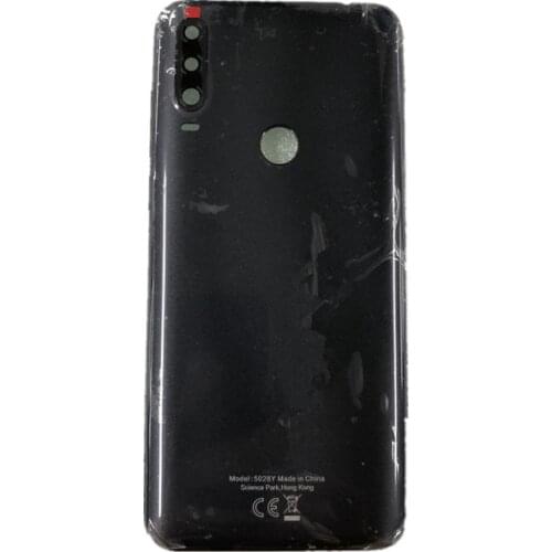 Original Rear Housing For Alcatel 1S 2020 OT-5028 5028Y 5028D Back Cover Repair Replace Battery Door Case + Logo Camera Len