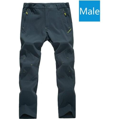 Autumn and winter couples quick dry pants outdoor leisure sports stretch waterproof mountaineering assault pants