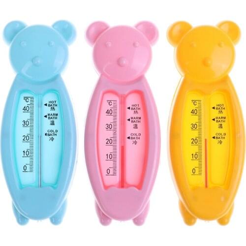 Plastic Kids Bath Thermometer Toy Tub Water Sensor Thermometer Cartoon Floating Lovely Bear Baby Water Thermometer