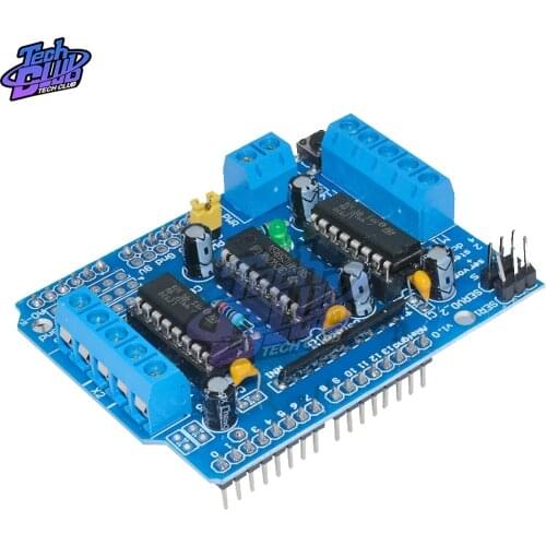 L293D L293 Motor Control Shield Stepper Motor Drive Expansion Board for Arduino Motor Shield Mega2560 4-Channel H-Bridge