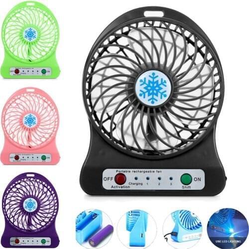 Mini Portable Fan Usb Rechargeable Fan Air Cooler Mini Desk Third Wind Usb Fan 18650 Battery (not Include) Cooling Fans#g4