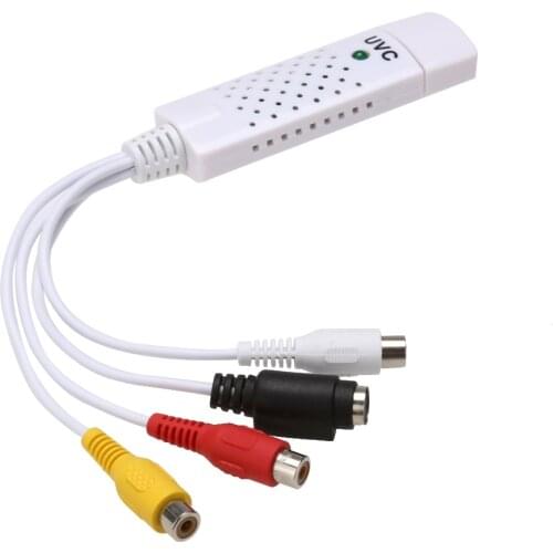 Portable USB2.0 Video Grabber Converter Audio Video Capture Grabber Adapter for Computer/CCTV Camera for Win XP 7 8 10