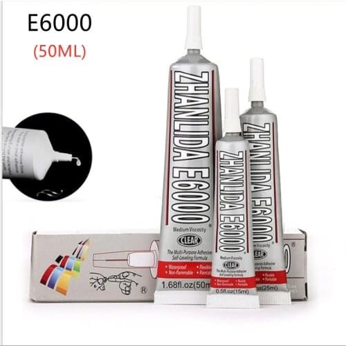 50ML Strength Super Adhesive Clear Liquid E-6000 Glue Diy Phone Case Crafts Pearls Jewelry Rhinestones