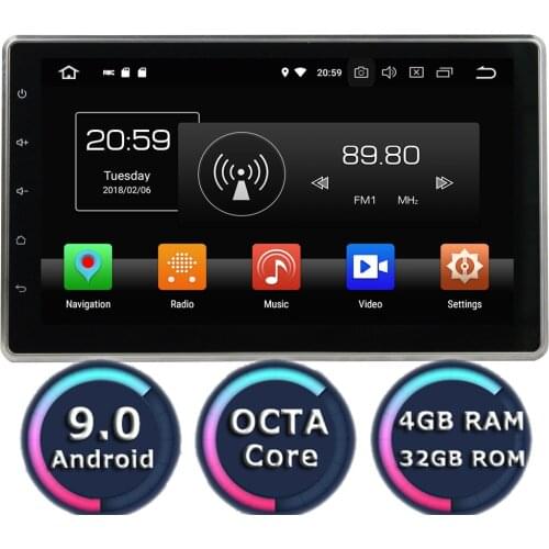 Roadlover Android 9.0 Car GPS Navigation For Toyota Camry Prado 120 Chevrolet Captiva Ford Ranger Hyundai Santa Fe Stereo NO DVD
