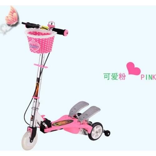 Folding Kick Scooters Foot Scooters Children best birthday gift with flash PU wheels Free shipping