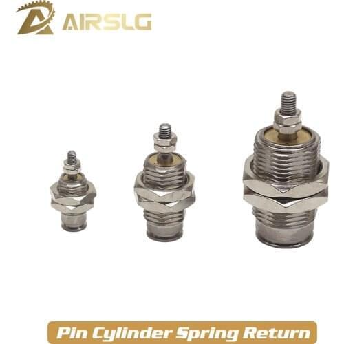 Pin Cylinder CJPB bore 6 10 15mm stroke 5 10 15mm Panel mount type Single Acting Spring Return short stroke miniature cylinder