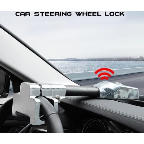 Car Steering Wheel Lock Universal Security Car Anti Theft Safety Alarm Lock Retractable Anti Theft Protection T-Locks