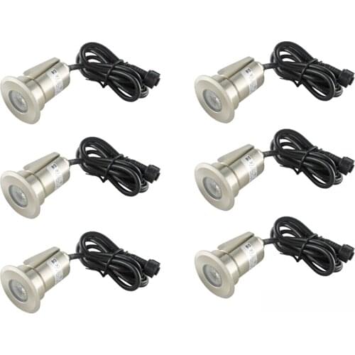 1.5W High Quality Aluminum LED Garden Light DC12V LED Inground Lamp Outdoor Set of 6 (WW CW B RGB) Led Outdoor for Floor