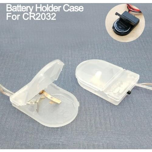 2/5PCS CR2032 High quality DIY Battery Storage Case Cover With ON-OFF Switch 3V Button Coin Cell Battery Socket Holder Cover