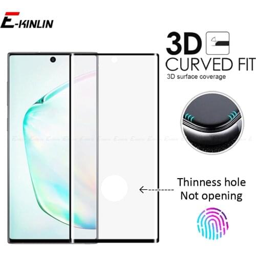 3D Curved Full Cover Screen Protector Unlock Fingerprint Film For Samsung Galaxy S20 Ultra S10 Note 20 10 Plus 5G Tempered Glass