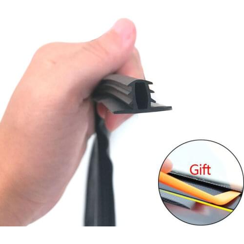 Car Rubber Sealing Strip 1.6M Dashboard Sealing Strips Car Windshield U Shape Sound Insulation Auto Dashboard Seal Strips