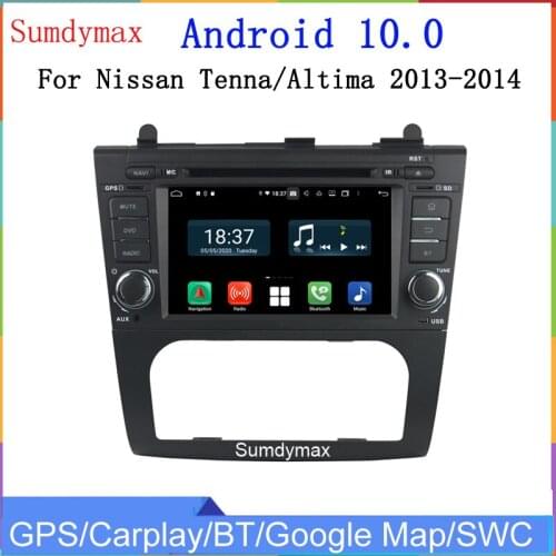 7"DSP android10 car multimedia player for Nissan Tenna Altima 2013 2014 car radio audio stereo gps navigation headunit Carplay