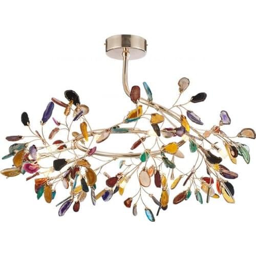 Living Room Decoration Chandelier Simple Bedroom Dining Room Firefly Agate Lamp Designer Post Modern Nordic Lamp Chandelier