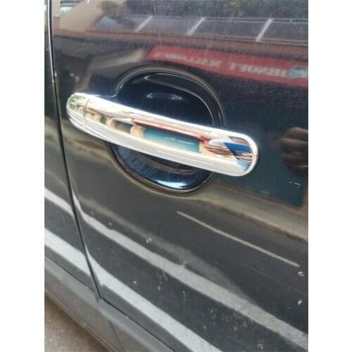 For Seat Leon MK2 1P FR FR+ Cupra 2006-2011 2012 ABS Chrome Carbon Fiber Car Door Handle Cover Sticker Car-Styling Accessories