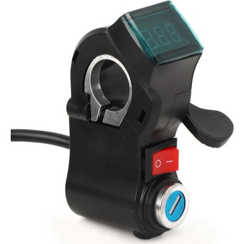 Electric Scooters Throttle Grip Red Screen Thumb Lock and Switch Electric Scooters Throttle Grip E-bike Accessories
