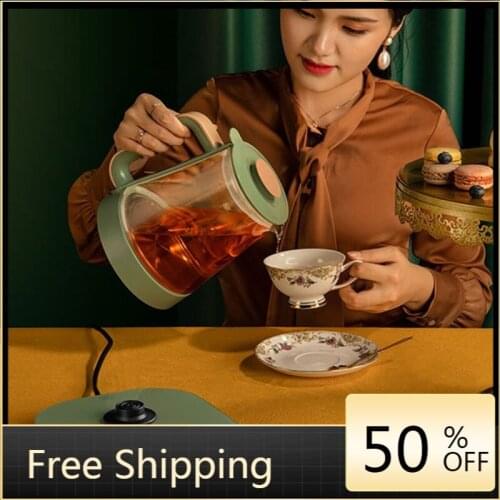 Kettle Electric Water Boiler Tourist Teapot Kettle Whistle Travel Kettle Glass Home Garden Chaleira Eletrica Induction Cooker