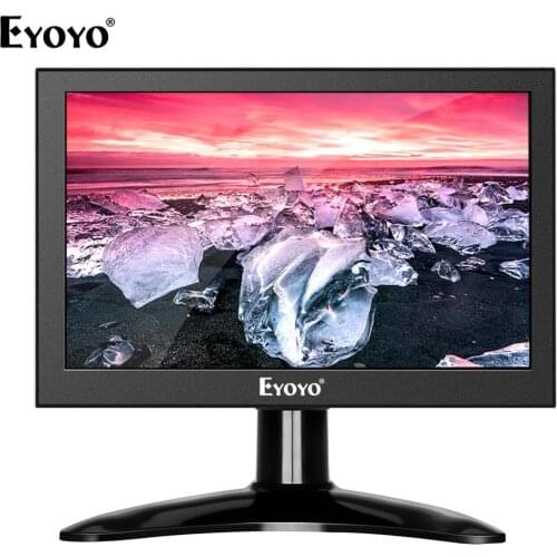 Eyoyo EM07H 7 Inch Mini IPS 1280x800 LCD Monitor PC Computer Screen HDMI industrial Security Screen Display With VGA AV BNC