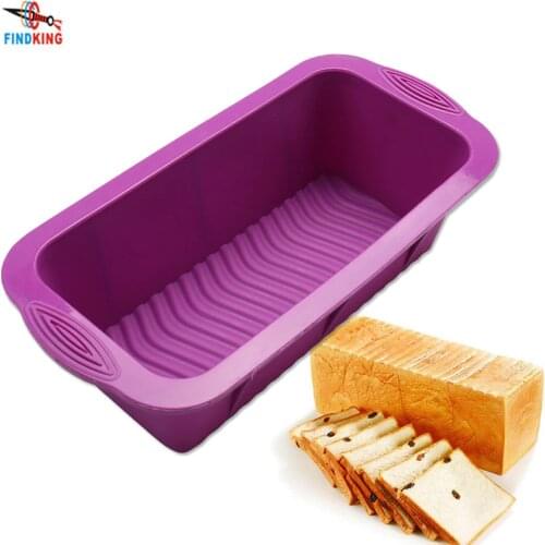 FINDKING DlY cake moulds 3D rectangular Silicone Cake Mold Baking Tools Bakeware Maker 25.5*13*7cm kitchen pastry utensils