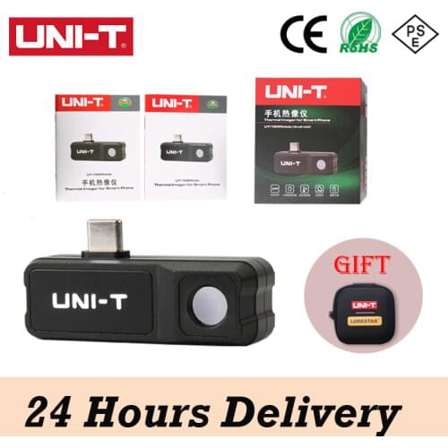 UNI-T Thermal Camera UTi120 Mobile Phone Thermal Imager for Phone for Android Type-C Detect Water Pipe Floor Heating Anti-fall