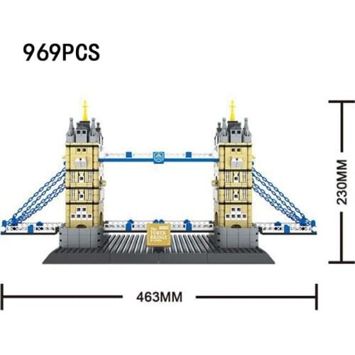 Disney Mickey mouse Around the World building block United Kingdom london Tower Bridge assemble model brick toy nanobrick