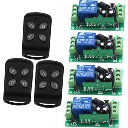 Good-looking Mini Radio Remote Control Switch Wireless Remote Control Switch Receiver + Transmitter 315/433MHZ