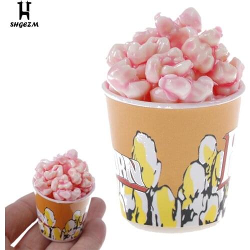 Dollhouse Miniature Popcorn Bucket Bucket Of Popcorn Toy For Pretend Play Kitchen Early Education Toy Children Baby Toys Gift