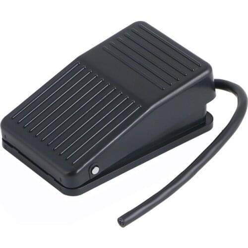 1PCS Foot Switch Pedal On Off With Wire 10cm Plastic Shell Waterproof High Quality Treadle Switch FS-1 Control Switch 10A 380V