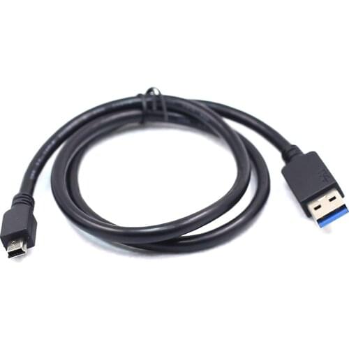 Pingle 70cm USB 3.0 Type A Male to Mini 10 Pin Type B Male Data Cable Dual Shielding Super Speed