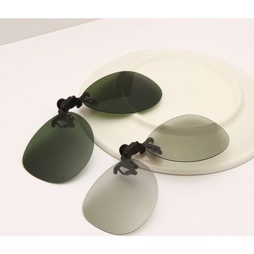 Polarized Sunglasses Clip Drive Sun Spectacles Yellow Night Vision Glasses Night Resin Lens Driving Eyeglasses