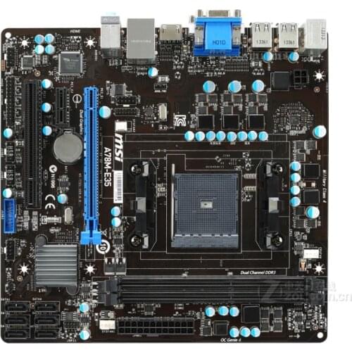 Socket FM2+ AMD A78 MSI A78M-E35 Desktop motherboard DDR3 32GB AMD A10/A8/A6/A4 cpu PCI-E 3.0 SATA 3 Micro ATX Motherboard
