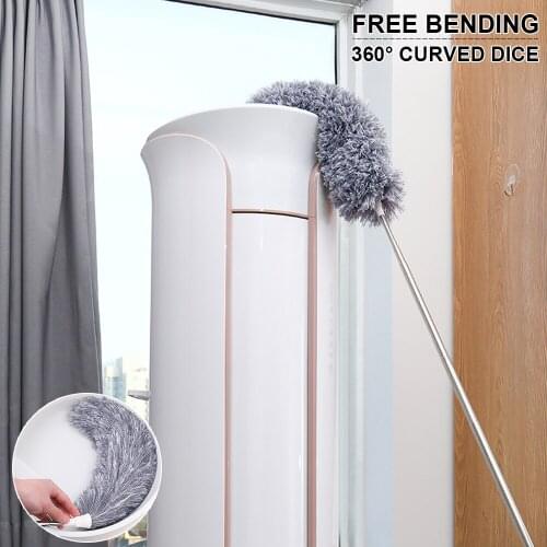 Adjustable Microfiber Dusting Brush Extend Stretch Feather Duster Air-condition Household Furniture Cleaning Accessories