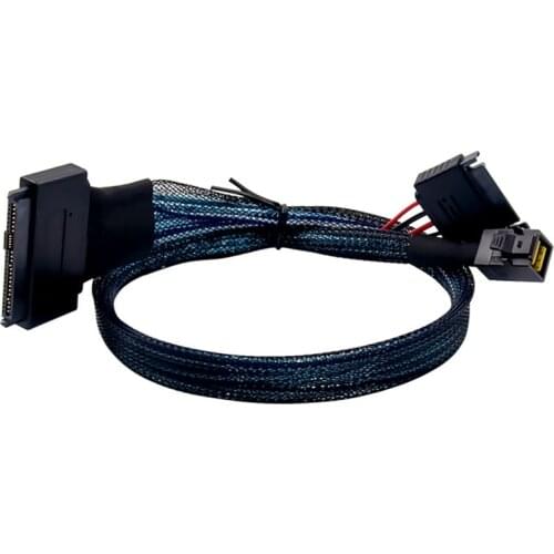 SAS 3.0 to U.2 Cable SFF8643-SFF8639 (1-1) 12GB/S SAS Data Cable Built-in Mini SAS-HD High-Speed Transmission Cable