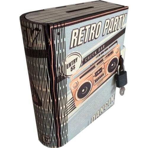 Safe Box Piggy Bank Money Security Hidden Safes Cash Money Storage Jewellery With Steel Lock Retro Party