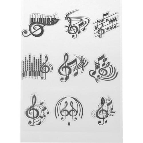 Musical Note Silicone Clear Seal Stamp DIY Scrapbooking Embossing Photo Album Decorative Paper Card Craft Art Handmade Gift