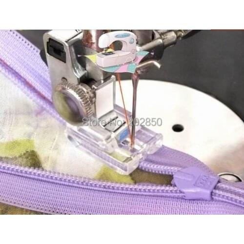 Old Sewing Machine Parts,Invisible Zipper Plastic Presser Foot and Low Metal Shank Set,Great Quality For Singer,Butterfly
