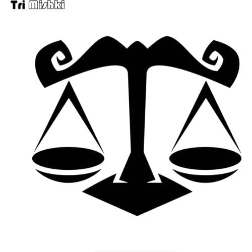 Tri mishki HZX1358 zodiac signs Libra car sticker Vinyl Decals Waterproof sticker on Car Body Rear Window