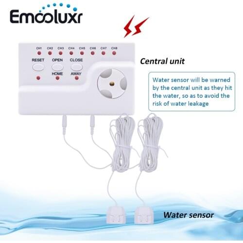 Water Leak Detection Alarm Beeper with 2pcs Sensitive Water Sensor Cable