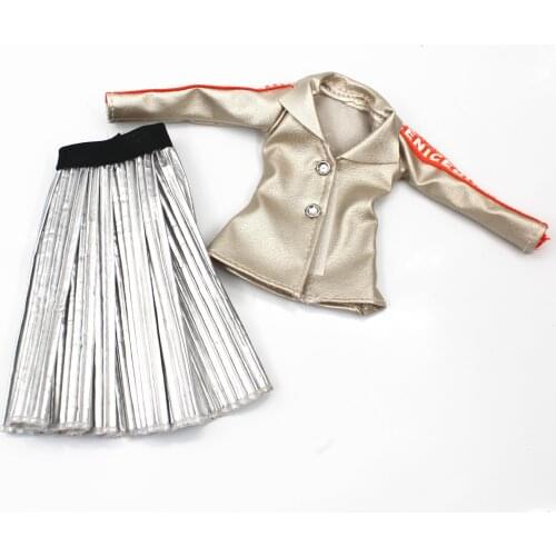 11'' Doll Suit Accessories 1/6 Bjd Clothes Printing Dress for 30cm Doll Baby Doll Accessories Toys for Girl