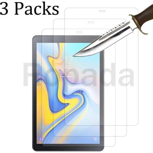3 packs tempered glass screen protector for Samsung galaxy tab A 7.0 8.0 10.1 10.5 A6 A7 8.4 9H protective film